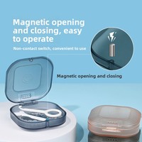 Boîte de rangement transparente personnalisée pour appareils dentaires, boîte portable pour aligneurs orthodontiques, étui pour prothèses dentaires