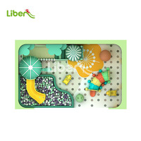 Aire de jeux intérieure commerciale pour enfants, en mousse et plastique, ignifuge, zone de jeux souple 7,75x4,75x3,6m, pour centres commerciaux, Liben