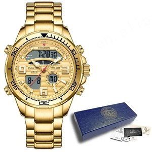 Reloj LIGE de Lujo para Hombre, Marca de Primera Calidad, Totalmente de Acero, Cuarzo, Resistente al Agua, Luminoso, Cronógrafo - Product Image 1