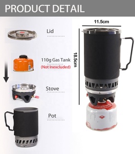 Quemador de combustible <span class=keywords><strong>Jetboil</strong></span>, estufa de Gas butano, quemador de cocina portátil para caminatas, utensilios de cocina para exteriores, estufa de Camping natural, caja de Color OEM + bolsa retráctil - Product Image 2