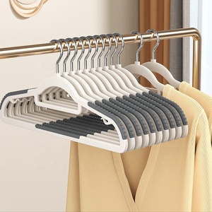 多機能滑り止め衣類プラスチックハンガー省スペーススカートハンガー（スーツ、コート、シャツ用） - Product Image 5