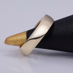 Anillo de Boda Personalizado de Oro Amarillo Macizo de 9K MS-534 - Product Image 4