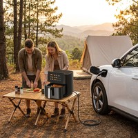 Four à friture sans huile 8-en-1 à écran tactile, capacité moderne de 9,0 L, pour la maison, la cuisine, le camping en extérieur, cuisson saine (allemande/française)