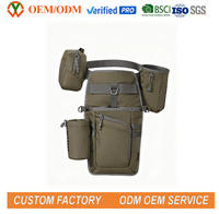 Sac de transport pour flèches de chasse personnalisé avec logo d'usine, grande capacité, multi-compartiments, à suspendre à la taille, accessoire de tir à l'arc