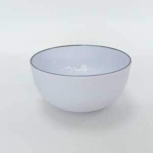 Eco Friendly a buon mercato indistruttibile zuppa di riso OEM ciotola di colore bianco melamina ciotola profonda grande ciotola per la casa del ristorante - Product Image 1