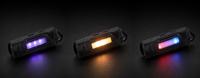 Lampe torche EDC multifonctionnelle avec lumière UV, pointeur laser rouge, alarme d'urgence, rechargeable par USB, mini, indice de réflexion de couleur élevé 90, inspection