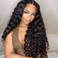 Lots de Cheveux Humains Cambodgiens Bouclés Profonds, Noir Naturel, Remy Vierge, Tissage à Double Trame Faite à la Machine, Longue Durée, Fournisseur en Gros