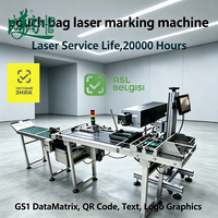 Machine de marquage laser automatique ASL BELGISI GS1 pour codes de traçabilité DataMatrix, idéale pour les emballages souple et les snacks – Fabricant