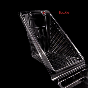 Tùy Chỉnh Dùng Một Lần Pet Nhựa Rõ Ràng Bánh <span class=keywords><strong>Sandwich</strong></span> <span class=keywords><strong>Container</strong></span> Heesecake Slice Hộp Vỏ Sò Cho Thực Phẩm Dập Nổi Công Nghiệp Sử Dụng - Product Image 4