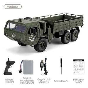 Camioneta Todoterreno <span class=keywords><strong>RC</strong></span> 2.4G Q75/Q60 6WD - Diferencial, Aceleración Totalmente Proporcional, Luces LED, Puertas Abribles, Plataforma de Carga - Product Image 1