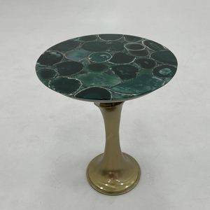 High End Manufacturer Gold Small Copper Agate Stone Top Side <b>Coffee</b> <b>Table</b> Green Luxury Modern <b>Coffee</b> End <b>Table</b> DC-VISIONNAIRE-02 - Product Image 1