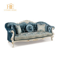 Ensemble de meubles de salon classiques français anciens, chaise longue, canapé, fauteuil