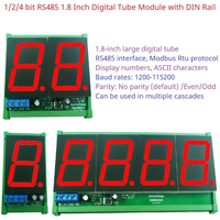 Module d'affichage numérique LCD LED RS485 Modbus RTU 1,8 pouces DM18A01 DM18B02 DM18C04, capteur de température et d'humidité PLC HMI B730