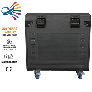 Flight cases de transport robustes en plastique PE PP, étanches IP65, pour câbles de projecteurs de scène, écrans LED et équipements de tournée - Product Image 5