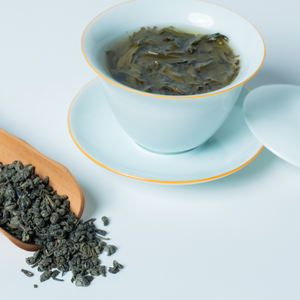 กล่อง9372ชาแบบผงผสมทำจากดินปืนของจีนออร์แกนิกชาเขียวสดแบบผงแห้งผสม - Product Image 4