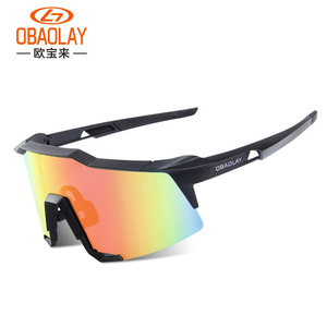 Gafas Deportivas OBAOLAY S100 con Lentes Polarizadas de Espejo, Protección Contra el Viento para Ciclismo y Motociclismo, Montura Completa - Product Image 4