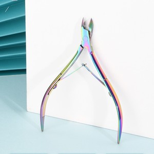 Colorful Medium Nail Finger Toenail <b>Trimmer</b> Dead Skin Scissors <b>Cuticle</b> Remover Cutter Plier Manicure Tool Set Stainless Steel - Product Image 2