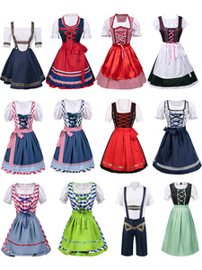 Carnaval Oktoberfest Costume Robe Femmes Allemagne Bière Maid Tavern <span class=keywords><strong>Serveuse</strong></span> Outfit Cosplay Halloween Fantaisie Fête - Product Image 3