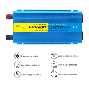 <span class=keywords><strong>Lvyuan</strong></span> <span class=keywords><strong>1000W</strong></span> 2000W Onduleur à onde sinusoïdale pure 12V 24V à 110V 220V Compact avec 2 ports USB pour RV/Camping - Product Image 5