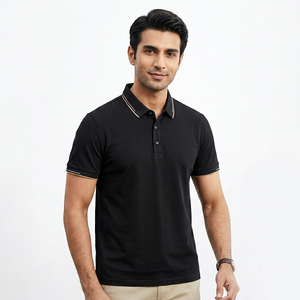 Polo-shirt de sport de golf pour hommes de haute qualité, respirant, avec logo personnalisé, uniforme personnalisé, uni, vierge, brodé - Product Image 1