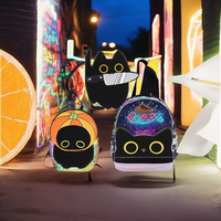 Épinglette décorative en métal émaillé noir mignon pour sac à dos, veste, sac – Idéale pour Halloween, le Nouvel An chinois, la remise des diplômes, et la mode