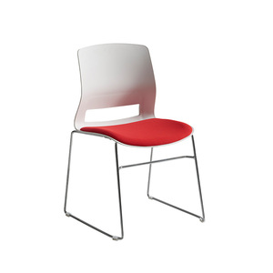 Silla de Conferencia Prosperous Seat WZ-133 con Estructura Metálica en Amarillo, Verde, Rojo y Negro para Oficina, Escuela y Capacitación - Product Image 3