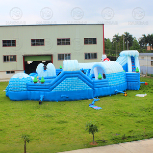 สวนน้ำเป่าลมรูปหมีขั้วโลกอาร์กติกขนาดยักษ์ |   สไลเดอร์น้ำเคลื่อนที่และสระน้ำสำหรับเด็ก สวนน้ำกลางแจ้งขนาดใหญ่แบบกำหนดเองได้ - Product Image 3