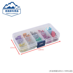 100pcs Mini Blade Fuses 3A 5A 7.5A 10A 15A 20A 25A 30A 35A 40A With <b>Puller</b> Tool Car Automotive Fuse Set - Product Image 5