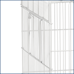 Cage de transport pour oiseaux en métal de luxe grande capacité, portable, avec fermeture à bouton pour perroquets - Product Image 4