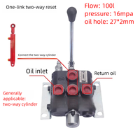 Vanne de commande hydraulique ZS20 à 1-6 voies pour chargeuse, tracteur, chariot élévateur, machines agricoles