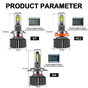 Accessoires d'éclairage automobile U10 180W Phare LED H4 Ampoules de phare LED en forme de <span class=keywords><strong>U</strong></span> H11 <span class=keywords><strong>H7</strong></span> 9005 9006 HB3 HB4 Phare LED pour voiture - Product Image 4