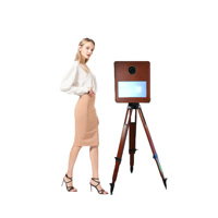 Vintage Leichtgewichtiger DSLR-Kamera-Drucker Fotoautomat Touchscreen iPad-Kompatibel