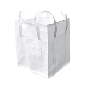 बिक्री के लिए थोक 1 टन 2 टन वर्ग बिगबैग सुपर बोरियां 1000 किलो पीपी बड़ा थोक जंबो एफआईबीसी बैग