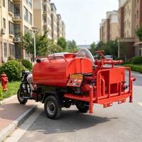 NOUVEAU Tricycle à moteur optimisé avec réservoir d'eau de 1500L, moteur essence haute puissance, pour le transport de marchandises et la récolte de palmiers en Afrique de l'Ouest