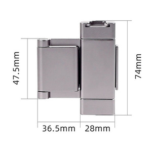 GREATYYT Soporte para teléfono de aleación de aluminio Clip-On Micrófono móvil Luz de relleno Bolsillo Compatible <span class=keywords><strong>Osmo</strong></span> <span class=keywords><strong>Pocket</strong></span> 1/2 Accesorio de acción deportiva - Product Image 5