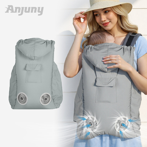 Anjuny tùy biến bé tàu sân bay thông gió Bìa Xe đẩy Bìa phổ quát, thoáng khí trẻ sơ sinh tàu sân bay mưa bìa được xây dựng trong Fan - Product Image 5