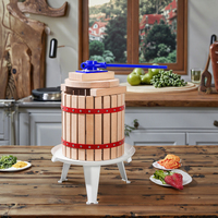 XH Model 001 Praktische 6L Handmatige Multi-Kleurige Houten Fruitpers Spiralenkern Eenvoudig te Gebruiken Commercieel Gebruik Fruitsap Wijn