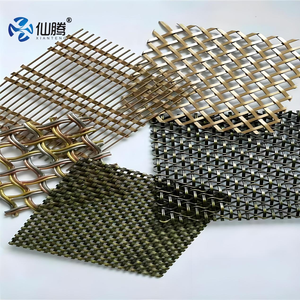Maille décorative en métal 304 maille tissée décoration <span class=keywords><strong>de</strong></span> mur rideau d'hôtel maille d'extension <span class=keywords><strong>de</strong></span> plaque d'aluminium <span class=keywords><strong>de</strong></span> rideau en métal - Product Image 1