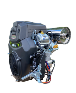 Moteur à essence 4 temps HongWang New R670D 2V78 670CC, démarrage électrique, refroidissement par eau, certifié, garantie 1 an, matériel - Product Image 3