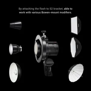 Flash de poche <span class=keywords><strong>Godox</strong></span> <span class=keywords><strong>AD100Pro</strong></span> 100Ws TTL 2.4G HSS 1/8000s avec batterie au lithium 7.2V/2600mAh, 360 éclairs pleine puissance, 0.01-1.5s - Product Image 4