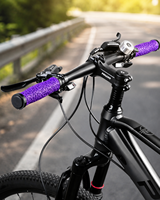 Puños de Manillar MOTSUV para Bicicleta, TPE, Textura de Telaraña, Resistentes al Sudor, Alivio de Presión, Antideslizantes, 142x33mm, Accesorios para Bicicleta de Montaña, OEM, Venta al Por Mayor