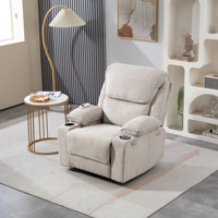 Fauteuil inclinable électrique de type économique en tissu au design moderne avec porte-gobelets pour meubles de salon