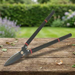Garden Horticultural Gear Wavy Blade Hedge <b>Trimmer</b> Non-Stick Coating Aluminum Handle Manual Power Source 9" Blade Hedges/Bushes - Product Image 2