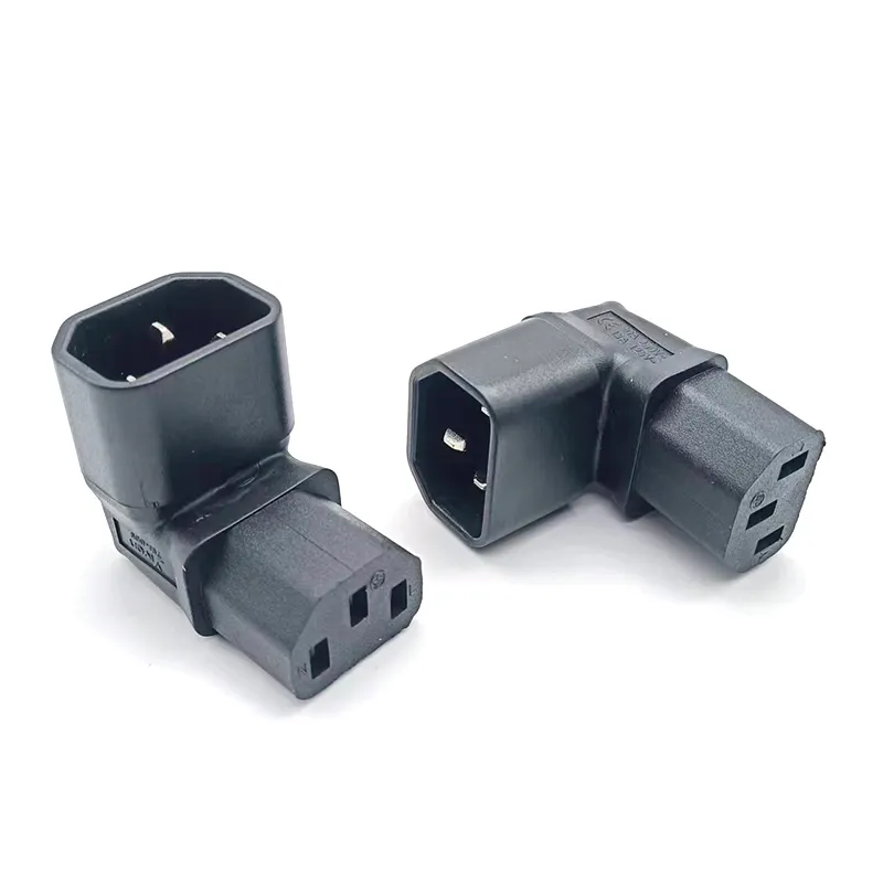 Adapter für rechtwinkligen Stecker C14-Stecker an C13-Buchse Wechselstrom adapter