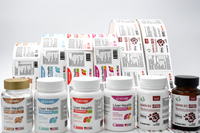 Étiquettes personnalisées résistantes à l'huile pour flacons de compléments alimentaires, autocollants adhésifs personnalisés pour flacons de médicaments