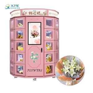 ผู้ผลิตจีนแบบ OEM ODM เครื่องจำหน่ายดอกไม้อัตโนมัติแบบตู้แช่พร้อมหน้าจอสัมผัส รองรับ SDK - Product Image 1