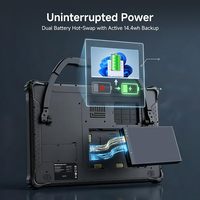 Tablette robuste Windows de 14 pouces, alimentée par le processeur Intel Core I5-1235U (10 cœurs, jusqu'à 4,4 GHz) avec Windows 11 Pro