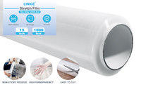 Rouleau d'emballage élastique PE industriel personnalisé Emballage de meubles de transport de palette de film plastique transparent