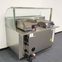 Station de cuisson mobile intégrée pour l'arrière-cuisine, chariot de restauration sans ventilation en acier inoxydable, fabrication OEM