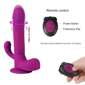 Juguete Sexual de Masaje Telescópico con Vibración y Control Remoto Inalámbrico con Rotación de 360 Grados, Producto de Sexo Seguro - Product Image 4